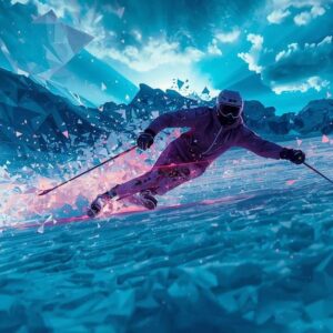 Digitale Abfahrt: Fragment der Geschwindigkeit