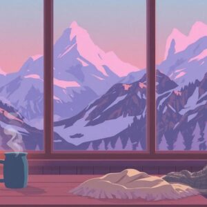 Blaue Stunde im Bergcafé: 18. März