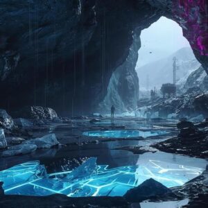 Neon-Gletscher: Der Puls der Schmelze