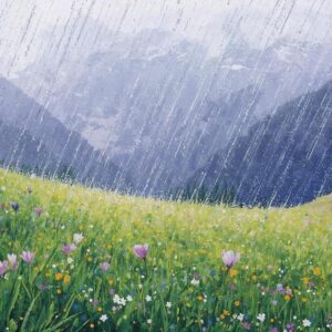 Der Tanz der Tropfen: Pointillismus im April
