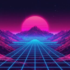 Cyber-Gipfel: Die Alpen im Neon-Grid