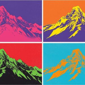 Alpen-Ikone: Das Warhol-Diptychon
