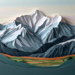 Topografie aus Papier: Die Alpen in 3D-Schnitt