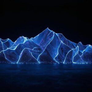 Das neuronale Massiv: Alpen aus purem Licht