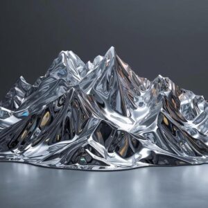 Das flüssige Massiv: Alpen aus Chrom