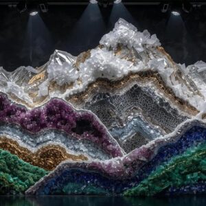 Das steinerne Herz: Alpines Kristall-Mosaik