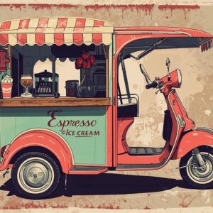 Dolce Vita an der Ecke: Der Pop-Art-Eiswagen